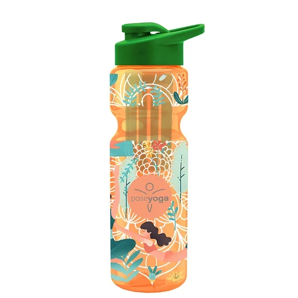 Champion 28 Oz. Transparent Bottle - Drink Thru Lid and Large... from ASI 40480 Koozie Group