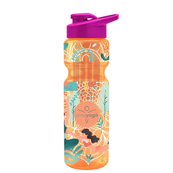 Champion 28 Oz. Transparent Bottle - Drink Thru Lid and Large... from ASI 40480 Koozie Group