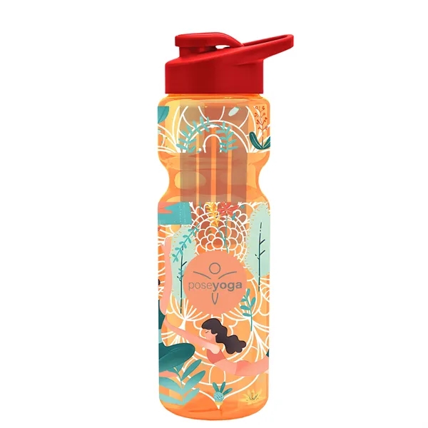 Champion 28 Oz. Transparent Bottle - Drink Thru Lid and Large... from ASI 40480 Koozie Group