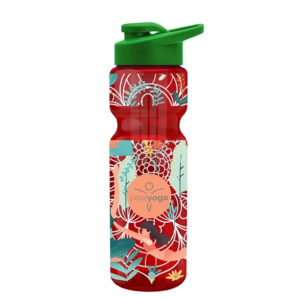 Champion 28 Oz. Transparent Bottle - Drink Thru Lid and Large... from ASI 40480 Koozie Group