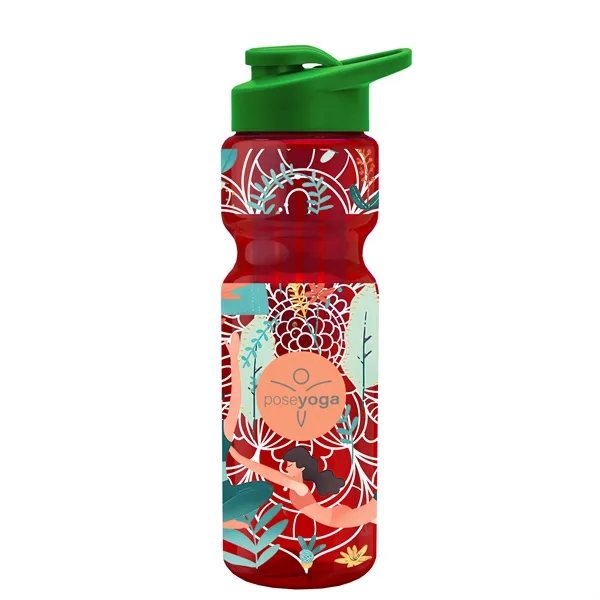 Champion 28 Oz. Transparent Bottle - Drink Thru Lid and Large... from ASI 40480 Koozie Group