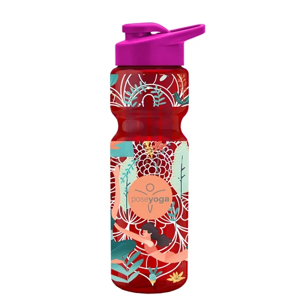 Champion 28 Oz. Transparent Bottle - Drink Thru Lid and Large... from ASI 40480 Koozie Group