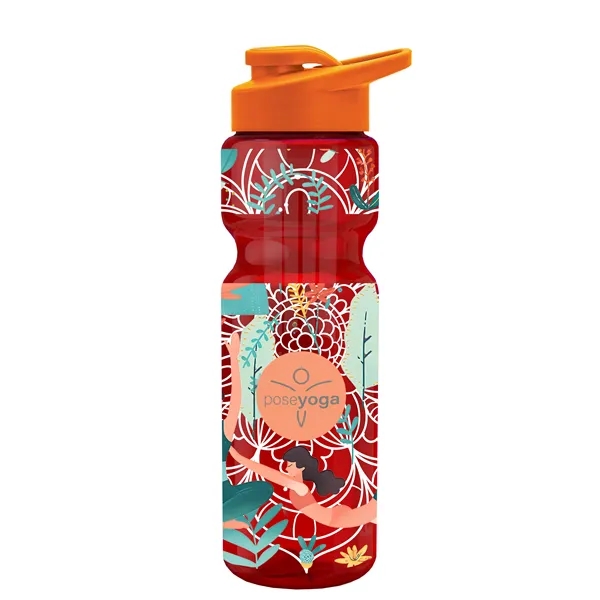 Champion 28 Oz. Transparent Bottle - Drink Thru Lid and Large... from ASI 40480 Koozie Group