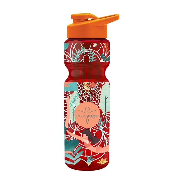 Champion 28 Oz. Transparent Bottle - Drink Thru Lid and Large... from ASI 40480 Koozie Group