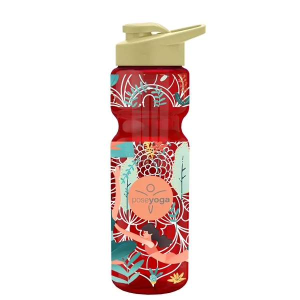 Champion 28 Oz. Transparent Bottle - Drink Thru Lid and Large... from ASI 40480 Koozie Group