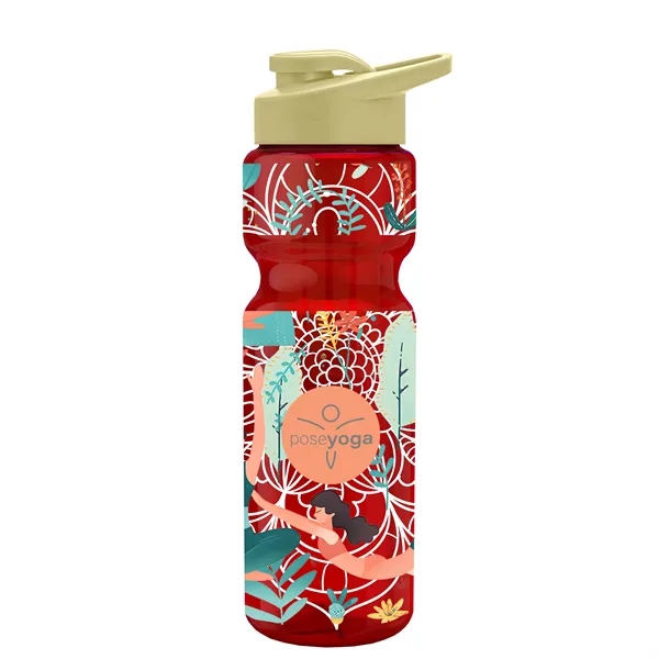 Champion 28 Oz. Transparent Bottle - Drink Thru Lid and Large... from ASI 40480 Koozie Group