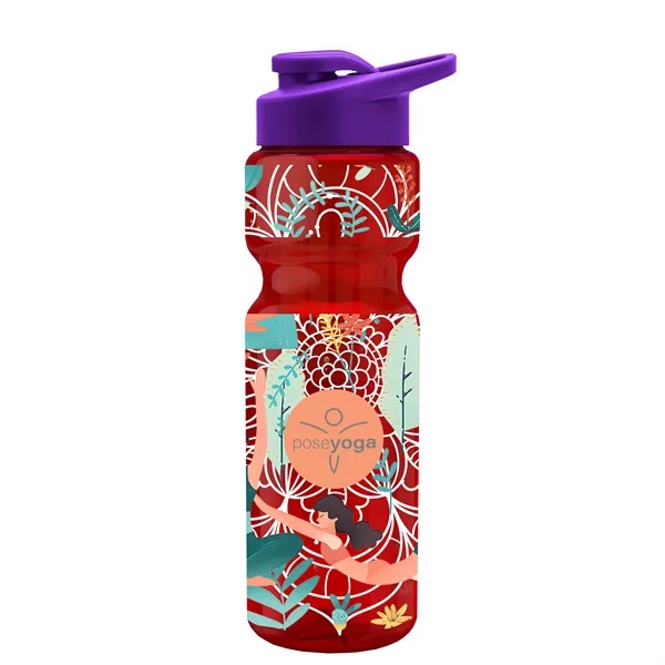 Champion 28 Oz. Transparent Bottle - Drink Thru Lid and Large... from ASI 40480 Koozie Group