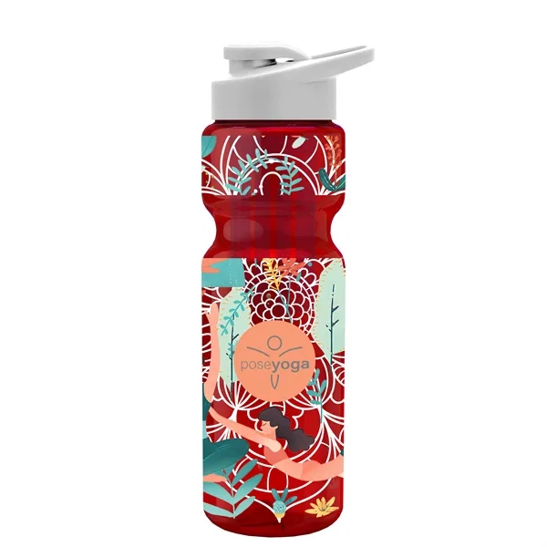 Champion 28 Oz. Transparent Bottle - Drink Thru Lid and Large... from ASI 40480 Koozie Group