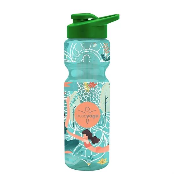 Champion 28 Oz. Transparent Bottle - Drink Thru Lid and Large... from ASI 40480 Koozie Group