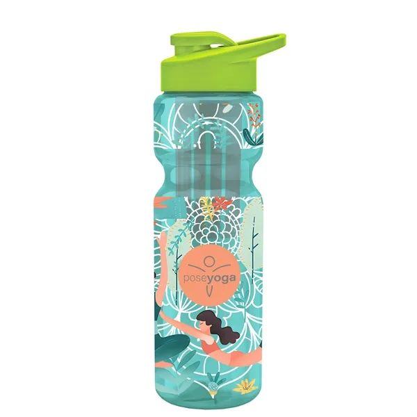 Champion 28 Oz. Transparent Bottle - Drink Thru Lid and Large... from ASI 40480 Koozie Group