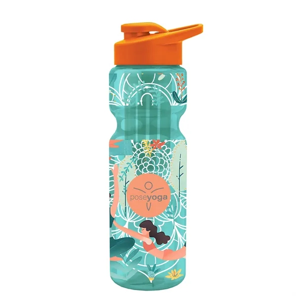 Champion 28 Oz. Transparent Bottle - Drink Thru Lid and Large... from ASI 40480 Koozie Group