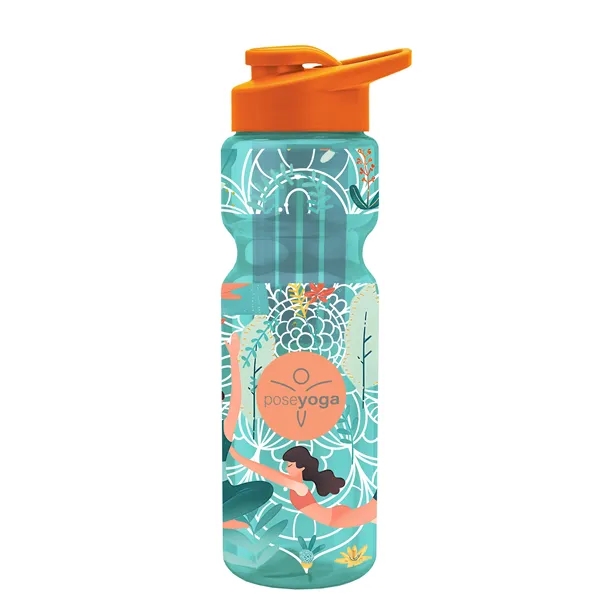 Champion 28 Oz. Transparent Bottle - Drink Thru Lid and Large... from ASI 40480 Koozie Group