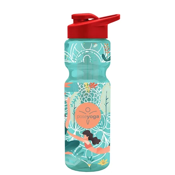 Champion 28 Oz. Transparent Bottle - Drink Thru Lid and Large... from ASI 40480 Koozie Group