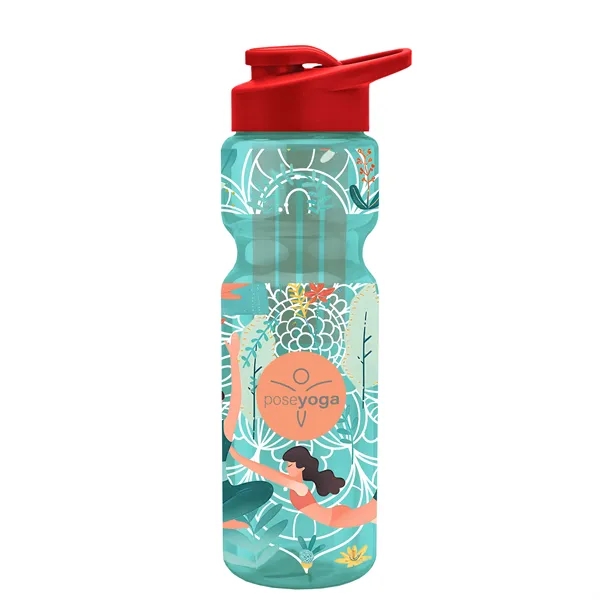 Champion 28 Oz. Transparent Bottle - Drink Thru Lid and Large... from ASI 40480 Koozie Group