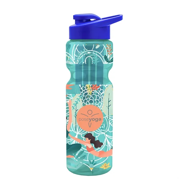 Champion 28 Oz. Transparent Bottle - Drink Thru Lid and Large... from ASI 40480 Koozie Group