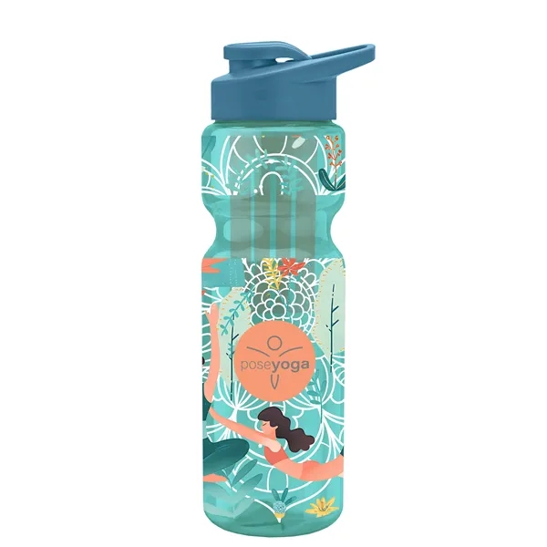 Champion 28 Oz. Transparent Bottle - Drink Thru Lid and Large... from ASI 40480 Koozie Group