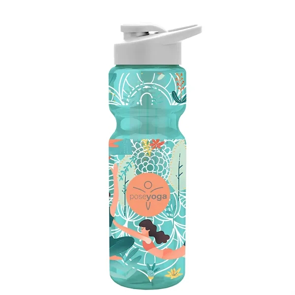 Champion 28 Oz. Transparent Bottle - Drink Thru Lid and Large... from ASI 40480 Koozie Group