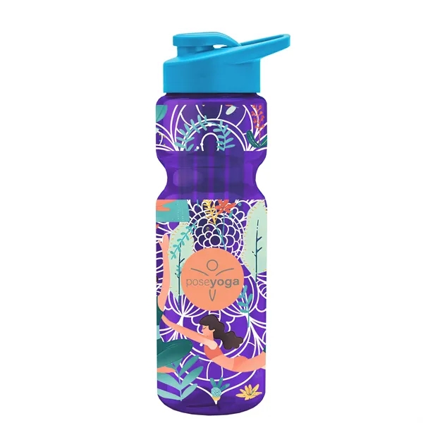 Champion 28 Oz. Transparent Bottle - Drink Thru Lid and Large... from ASI 40480 Koozie Group