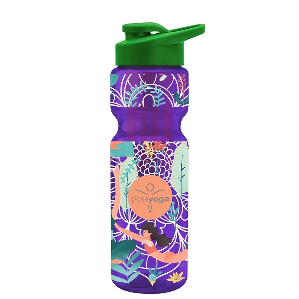 Champion 28 Oz. Transparent Bottle - Drink Thru Lid and Large... from ASI 40480 Koozie Group