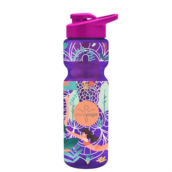 Champion 28 Oz. Transparent Bottle - Drink Thru Lid and Large... from ASI 40480 Koozie Group