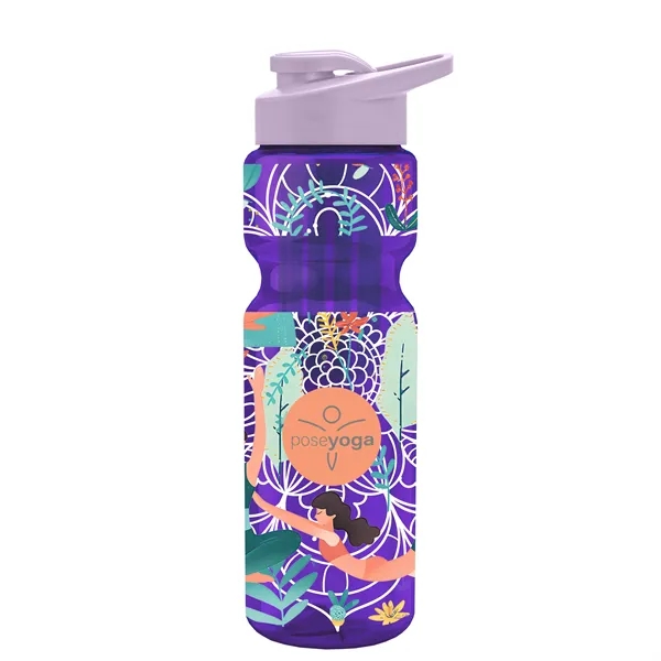 Champion 28 Oz. Transparent Bottle - Drink Thru Lid and Large... from ASI 40480 Koozie Group