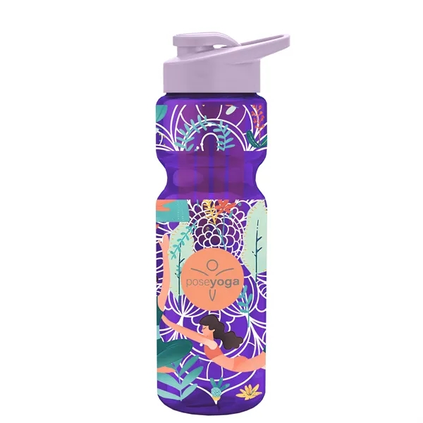 Champion 28 Oz. Transparent Bottle - Drink Thru Lid and Large... from ASI 40480 Koozie Group