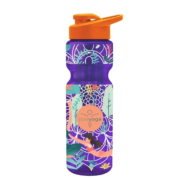 Champion 28 Oz. Transparent Bottle - Drink Thru Lid and Large... from ASI 40480 Koozie Group