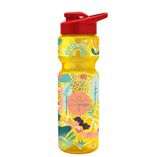 Champion 28 Oz. Transparent Bottle - Drink Thru Lid and Large... from ASI 40480 Koozie Group