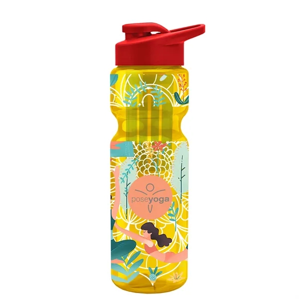 Champion 28 Oz. Transparent Bottle - Drink Thru Lid and Large... from ASI 40480 Koozie Group