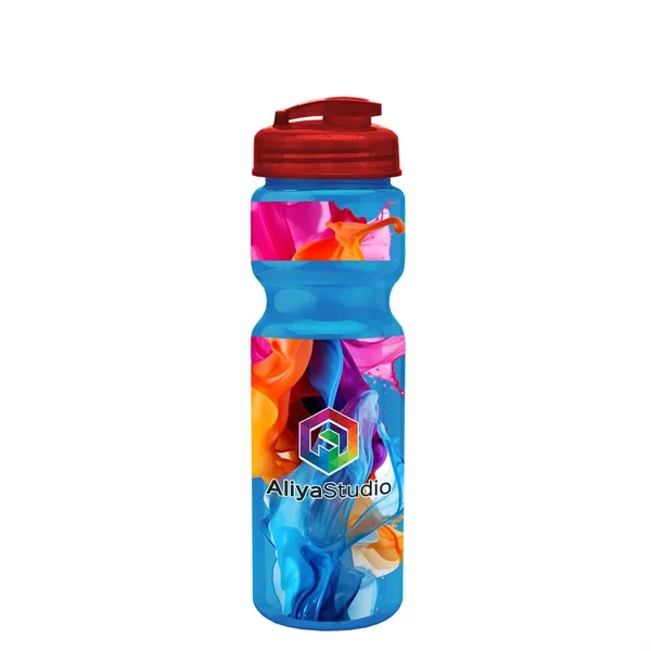 28 oz Transparent Bike Bottle with Flip Top Lid... from ASI 40480 Koozie Group