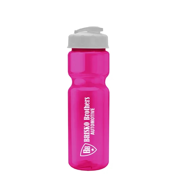 28 oz Transparent Bike Bottle with Flip Top Lid... from ASI 40480 Koozie Group