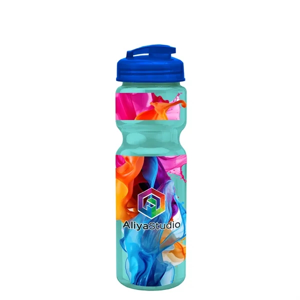 28 oz Transparent Bike Bottle with Flip Top Lid... from ASI 40480 Koozie Group