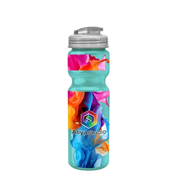 28 oz Transparent Bike Bottle with Flip Top Lid... from ASI 40480 Koozie Group