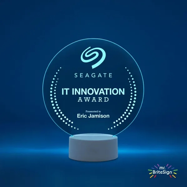 mr.BriteSign LED Acrylic Sign - Round... from ASI 84592 St Regis Group