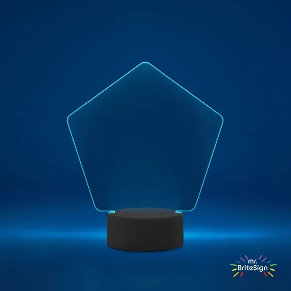 mr.BriteSign LED Acrylic Sign - Pentagon... from ASI 84592 St Regis Group