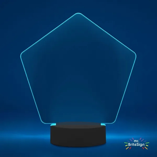mr.BriteSign LED Acrylic Sign - Pentagon... from ASI 84592 St Regis Group