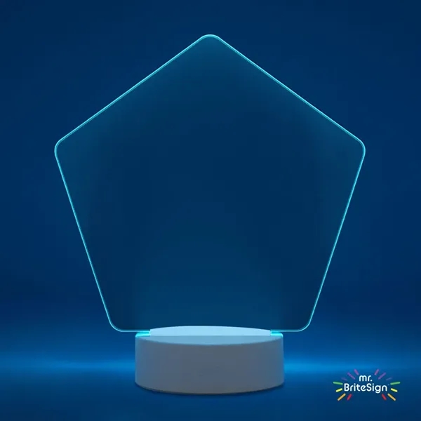 mr.BriteSign LED Acrylic Sign - Pentagon... from ASI 84592 St Regis Group