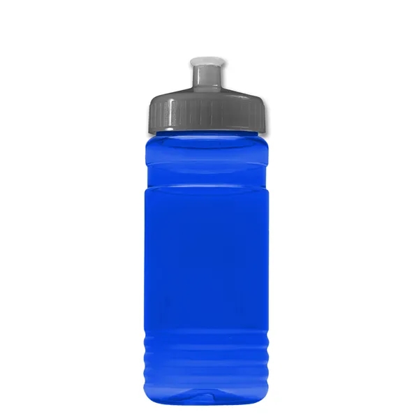 Transparent sports bottle, 20 oz. Straight-wall design with Push-Pull lid. Molded... from ASI 40480 Koozie Group