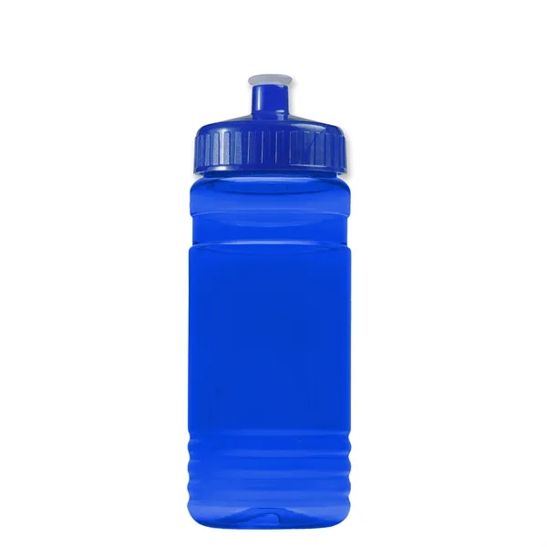 Transparent sports bottle, 20 oz. Straight-wall design with Push-Pull lid. Molded... from ASI 40480 Koozie Group