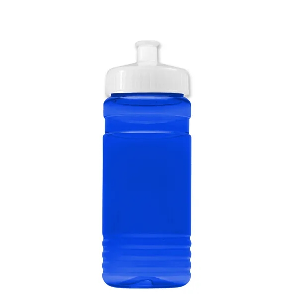 Transparent sports bottle, 20 oz. Straight-wall design with Push-Pull lid. Molded... from ASI 40480 Koozie Group