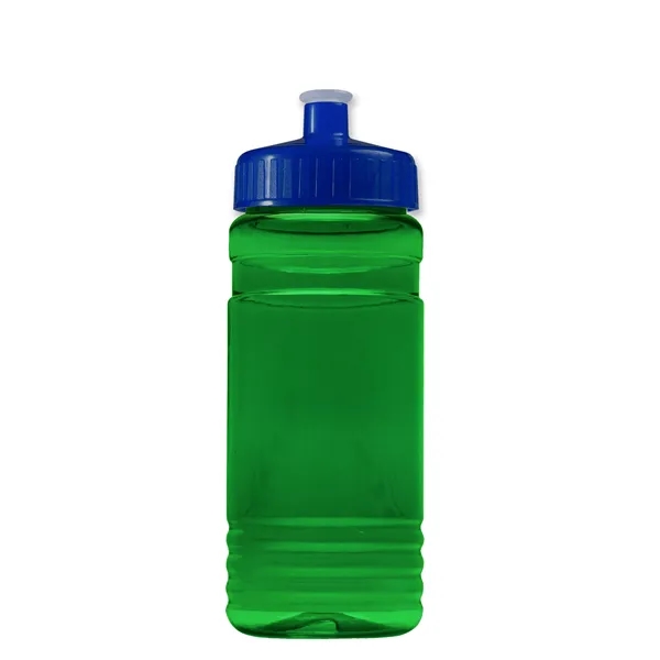 Transparent sports bottle, 20 oz. Straight-wall design with Push-Pull lid. Molded... from ASI 40480 Koozie Group