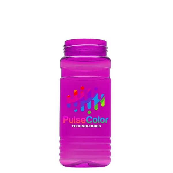 Transparent sports bottle, 20 oz. Straight-wall design with Push-Pull lid. Molded... from ASI 40480 Koozie Group