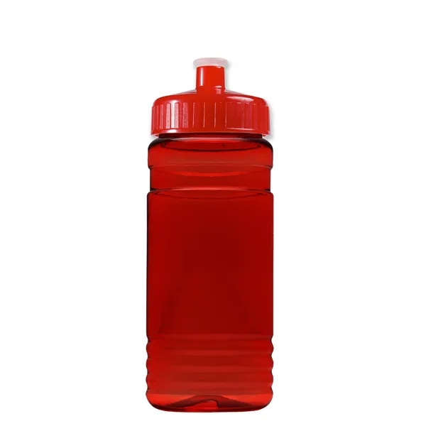 Transparent sports bottle, 20 oz. Straight-wall design with Push-Pull lid. Molded... from ASI 40480 Koozie Group