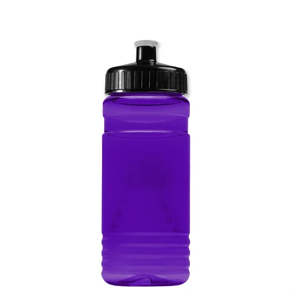 Transparent sports bottle, 20 oz. Straight-wall design with Push-Pull lid. Molded... from ASI 40480 Koozie Group