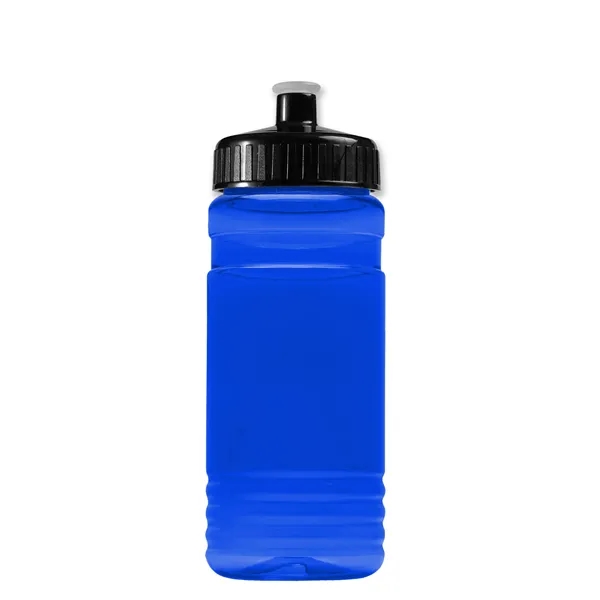 Transparent sports bottle, 20 oz. Straight-wall design with Push-Pull lid. Molded... from ASI 40480 Koozie Group