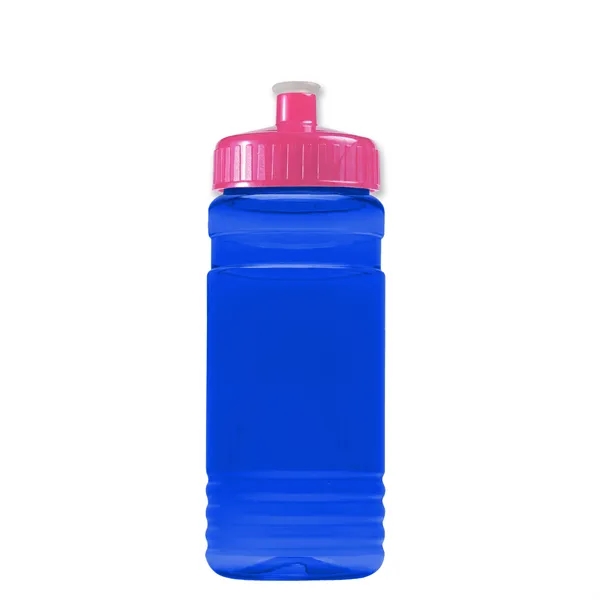 Transparent sports bottle, 20 oz. Straight-wall design with Push-Pull lid. Molded... from ASI 40480 Koozie Group