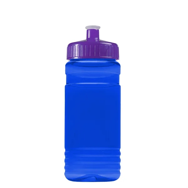 Transparent sports bottle, 20 oz. Straight-wall design with Push-Pull lid. Molded... from ASI 40480 Koozie Group