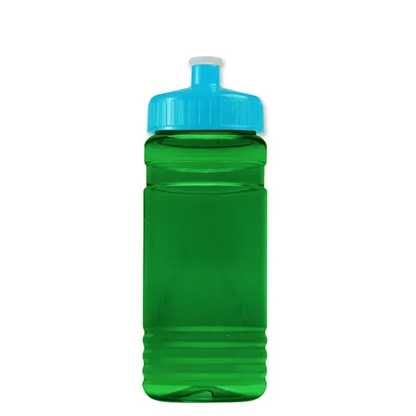 Transparent sports bottle, 20 oz. Straight-wall design with Push-Pull lid. Molded... from ASI 40480 Koozie Group
