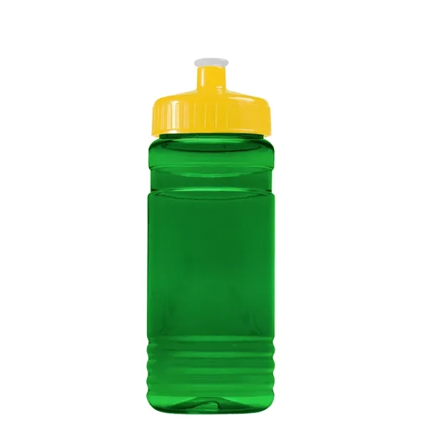 Transparent sports bottle, 20 oz. Straight-wall design with Push-Pull lid. Molded... from ASI 40480 Koozie Group