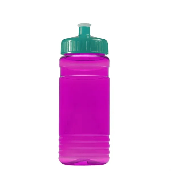 Transparent sports bottle, 20 oz. Straight-wall design with Push-Pull lid. Molded... from ASI 40480 Koozie Group